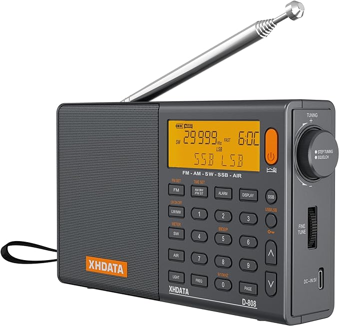 Explora la XHDATA D-808: La Radio Digital Perfecta para tus Escapadas y Momentos de Ocio en el Hogar